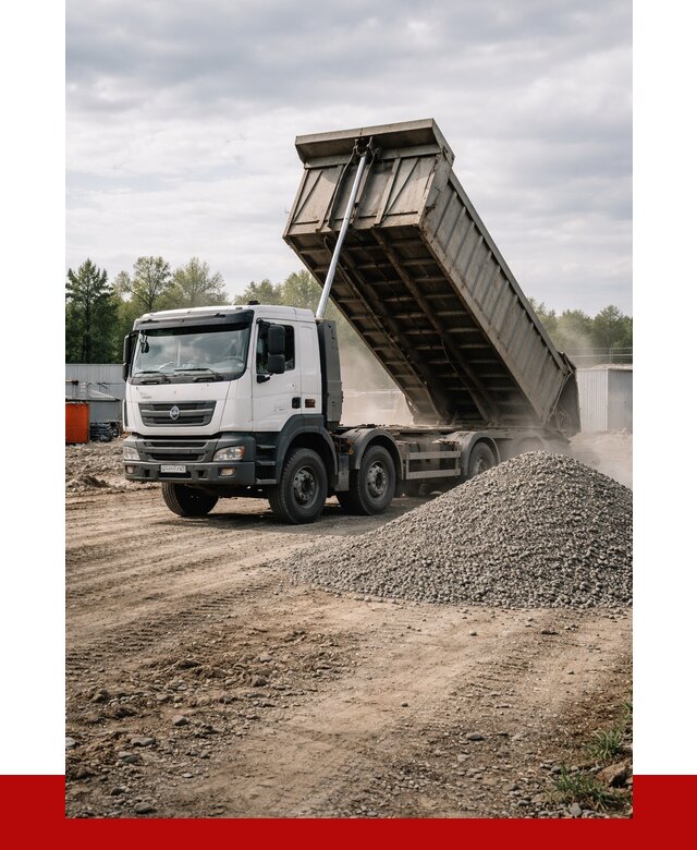 Доставка самосвалом 40 кубов в Томске от 9834 р. | ПРОНЕРУДТмс