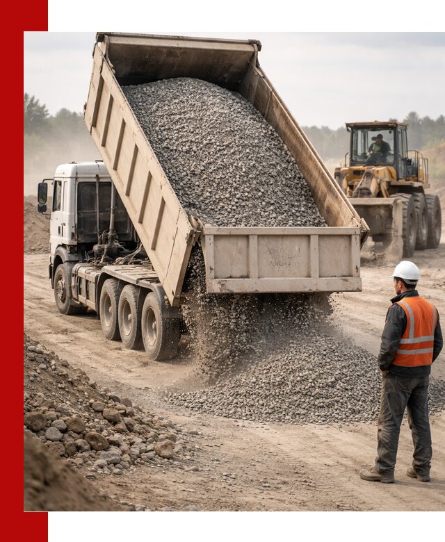 Доставка самосвалом 40 кубов цемента и сыпучих в Томске