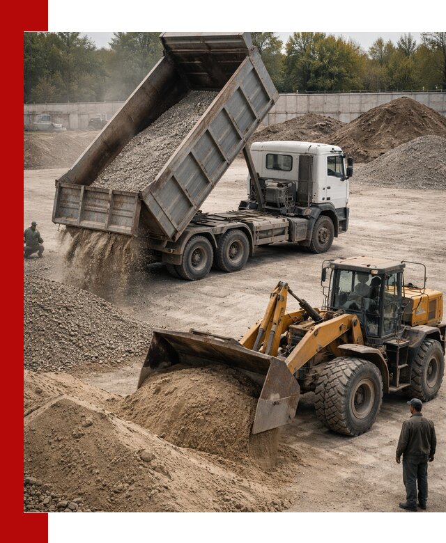 Перевозка сыпучих грузов самосвалами и бортовыми в Томске