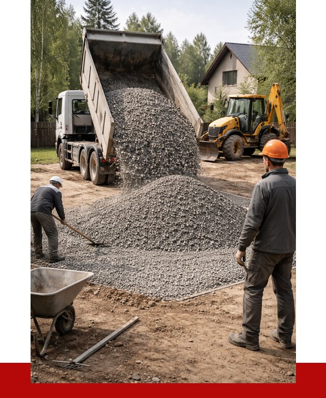 Отсыпка участка щебнем в Томске от 7103 р. ПРОНЕРУДТмс