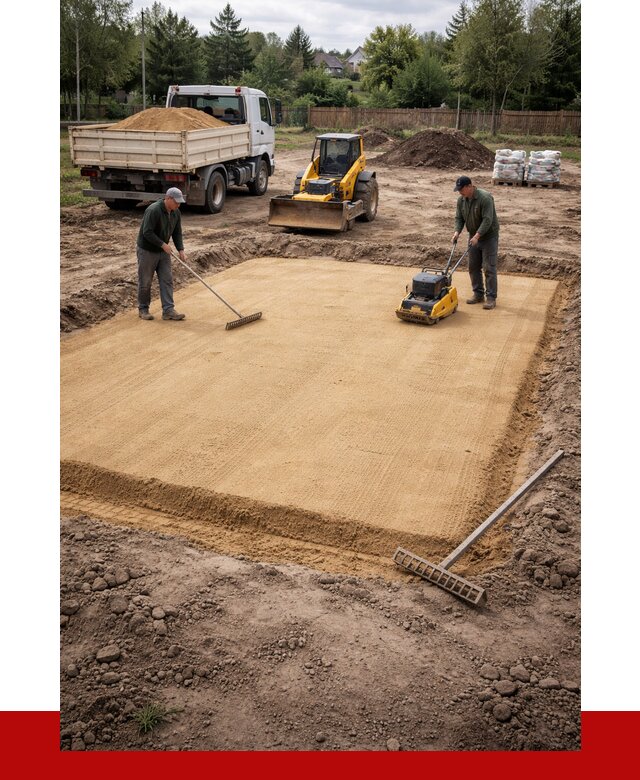 Устройство песчаной подушки в Томске от 4917 р. ПРОНЕРУДТмс